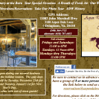 Checking in at Aspen Dale Winery at the Barn